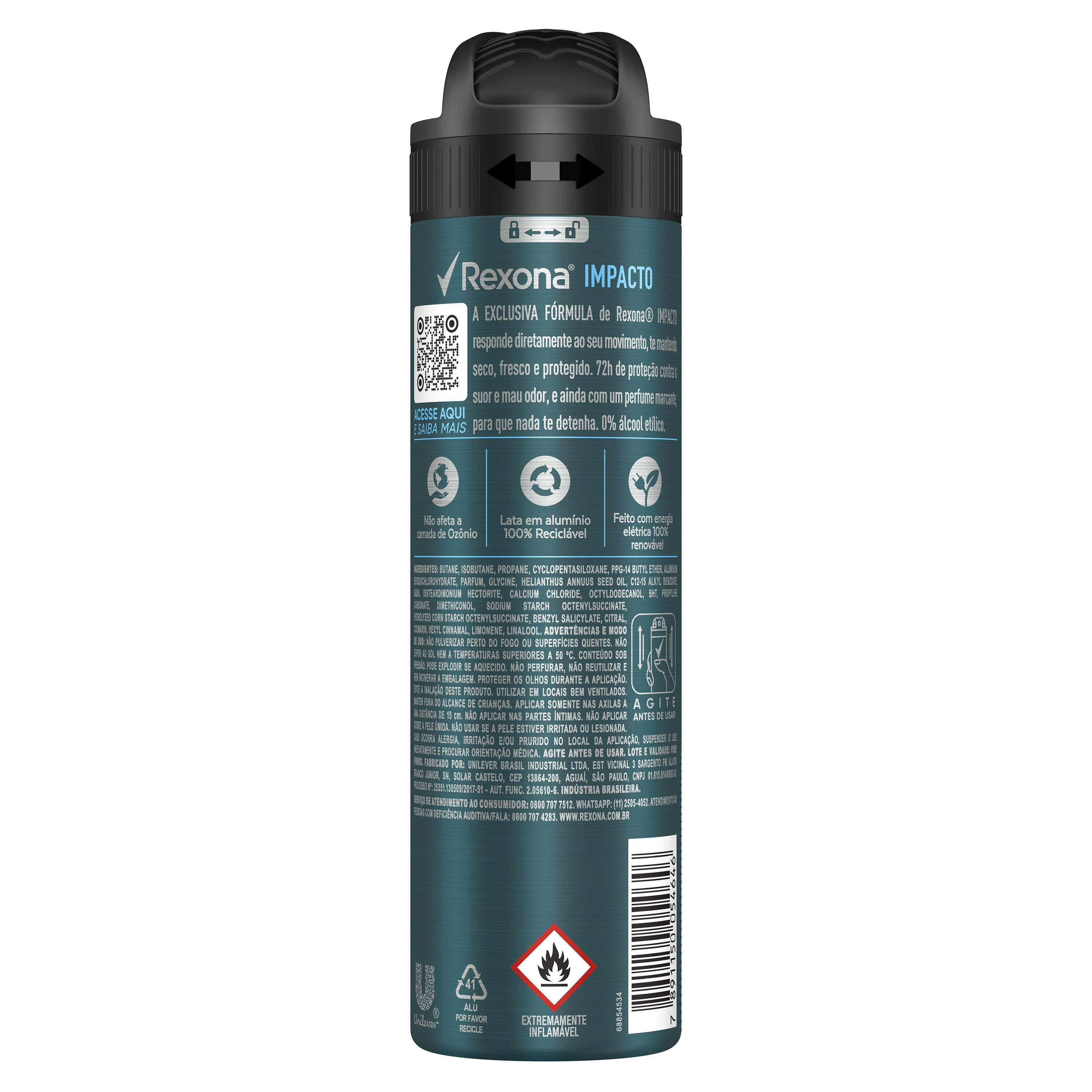 Desodorante Aerosol Rexona Impacto 150ml